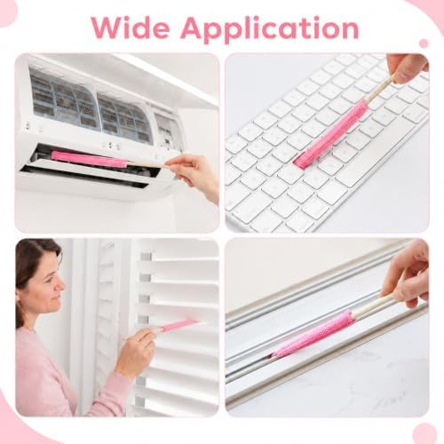 12 Pcs Microfiber Detail Duster Sticks, Mini Crevice Cleaning Tool - Image 7