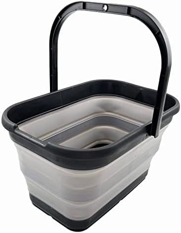 SAMMART 12L Collapsible Rectangular Handy Basket/Bucket/Multiuse Foldable Water by SAMMART
