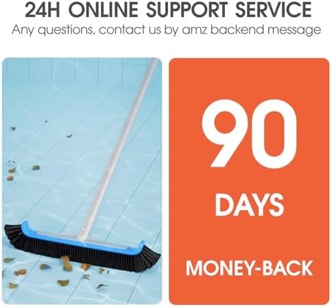TidyMister Pool Brush 17.5'' Heavy Duty Swimming Pool Brushes - Image 4
