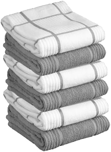 T-Fal Solid & Checked Parquet Kitchen Towels: Highly Absorbent, Super Soft Long by T-falbrand