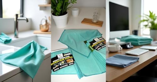 Multi-Purpose Microfiber Cleaning Cloths, 12x12 Inch, 10 Pack, - Image 7