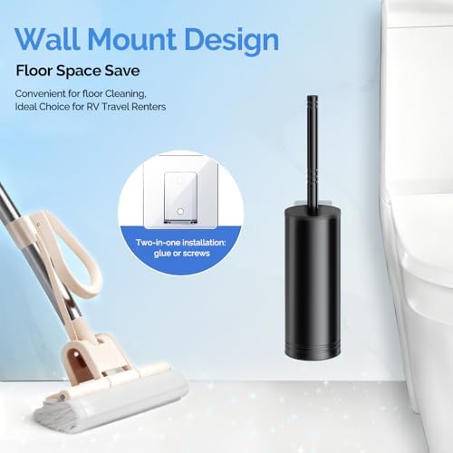 HAMITOR Toilet Brush and Holder Set: Modern Decor Accent - Image 6