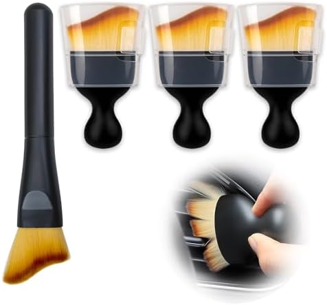 4PCS Car Interior Dust Brush, Soft Microfiber Bristles, Car Detailing Brush by Unknown