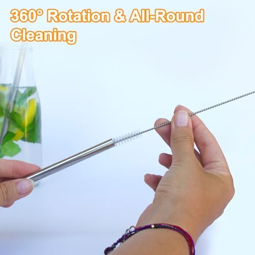 uxcell 10Pcs Drinking Straw Cleaning Brushes, Sippy Cup, Bottle and Tube - Image 5