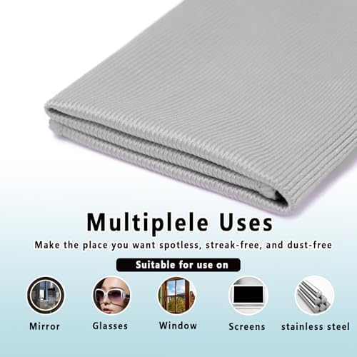 6 Pack Glass Cleaning Cloth Microfiber Cleaning Cloth - Image 4