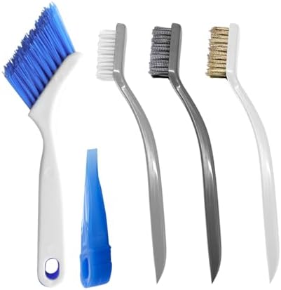 Crevice Cleaning Brush Set for Kitchen & Window Tracks by LittleSeal