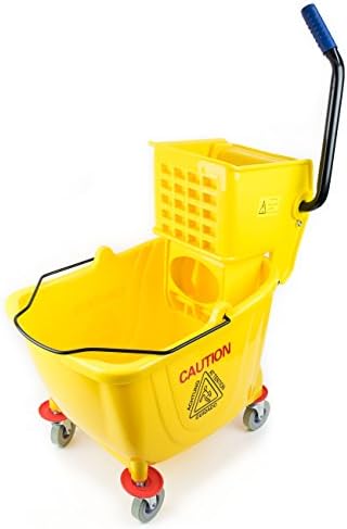 RKMB36-Y Commercial Side Press Wringer Mop Bucket 36 qt / 9 gal by Unknown