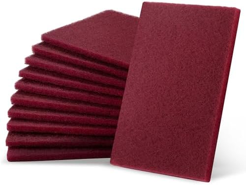 6" x 9" Maroon Scuff Pads 10PCS, Paint Prep Surface Scouring Pad, Scotch by Unknown