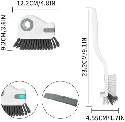 2pcs 2 in 1 Groove Crevice Cleaning Brush Window Track Cleaning Tools, Window - Image 4