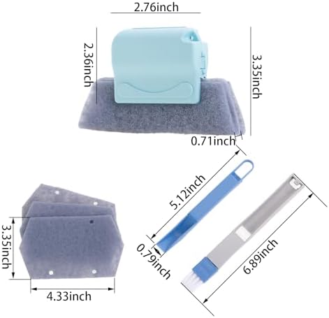 3Pcs Cleaning Brush and 6Pcs Replacement Cloth - Image 2
