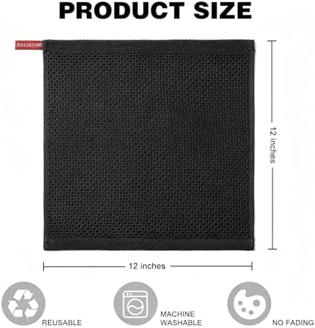 QUILTINA Kitchen Dish Cloths 6 Pack, 12 x 12 Inches - Image 3