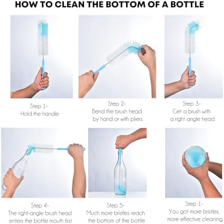 ALINK 17 inch Extra Long Bottle Cleaning Brush Cleaner - Image 3