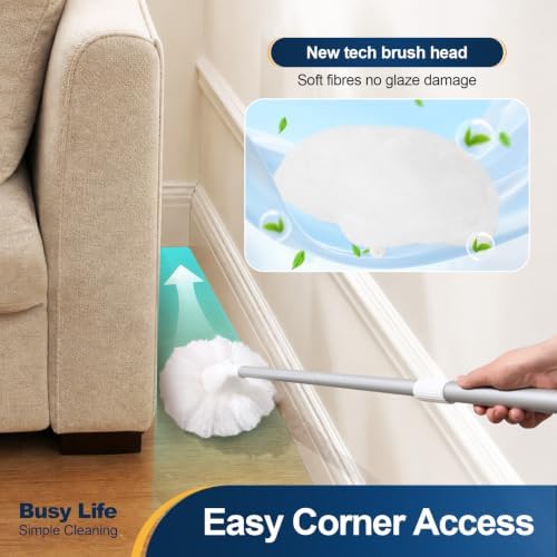 Yocada Non-Scratch Tub Tile Scrubber Brush Lightweight 49.6" - Image 6