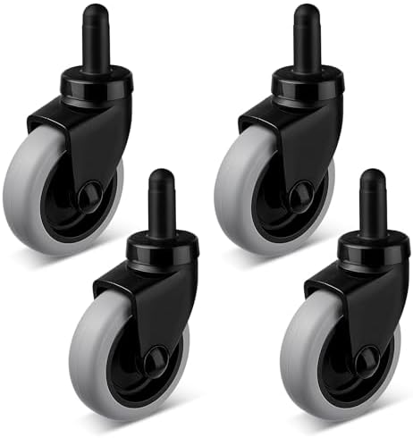 3" Mop Bucket Casters Replacement, Non-Marking TPR Castors by Unknown