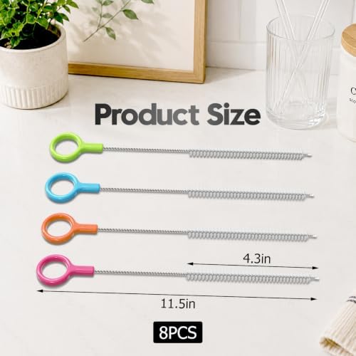 AONEZ 8 Pcs Straw Cleaner Brush Set - Image 2