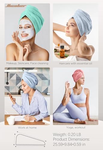 Hicober Microfiber Hair Towel Wrap - Image 6