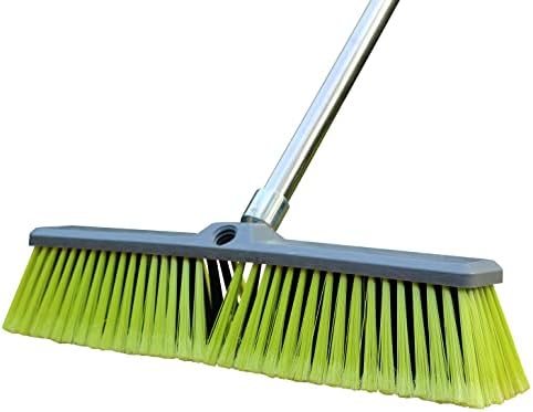 18" Push Broom with 47" Long Handle by PHYEX
