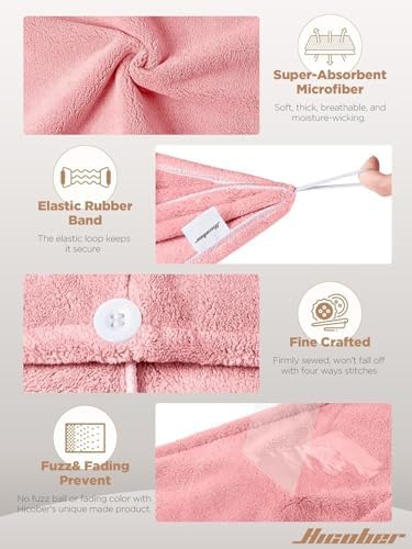Hicober Microfiber Hair Towel Wrap - Image 3