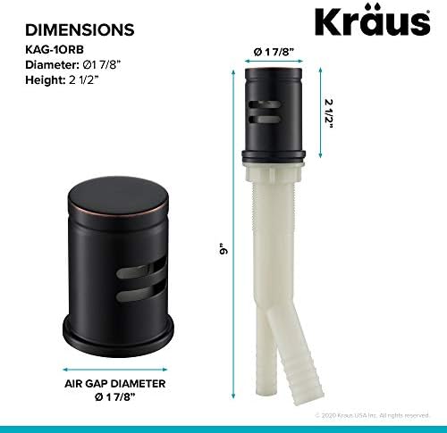 KRAUS Dishwasher Air Gap in Oil Rubbed Bronze - Image 3