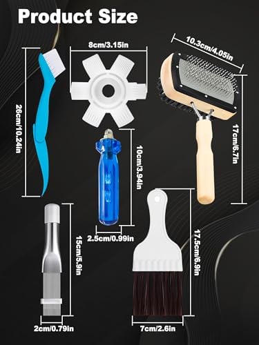 5 Pcs AC Coil Cleaner Set, Plastic Air Conditioner Fin Comb, Stainless Fin - Image 2