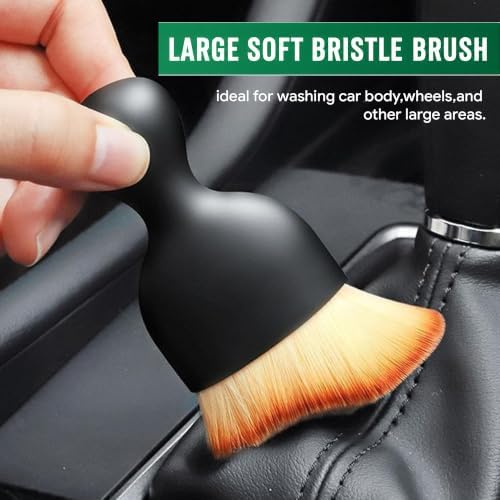 4-Piece Car Detailing Brush Set, Soft Bristle Interior Cleaner Brushes - Image 4