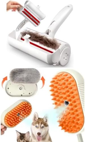 2-Piece Pet Hair Remover Kit for Dogs & Cats | Reusable Lint Roller for by Manatix