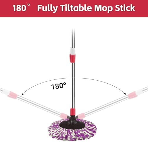 Spin Mop Replacement Handle 360 Degree Spin Mop Pole Handle Replacement - Image 5