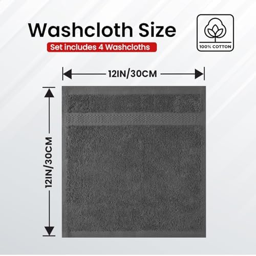Infinitee Xclusives 100% Cotton Luxury Wash Cloths - Image 3