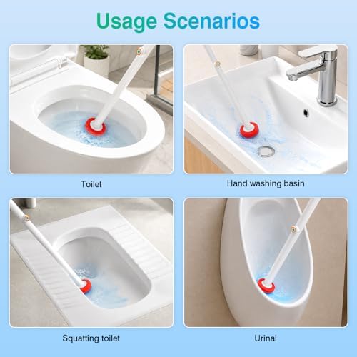 Disposable Toilet Brush Set, 7 Color-Coded Handles - Image 6