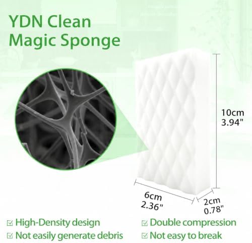 Magic Sponge Eraser 2X Density Melamine Foam Cleaning Water-Activated - Image 2