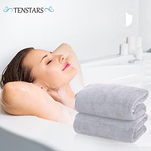 TENSTARS Silk Hemming Bath Towels - Image 5