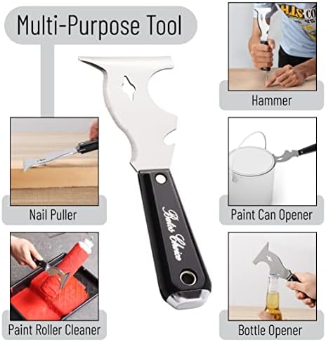 Bates- Paint Scraper, 10 in 1, Metal Hammer End, Paint Scrapers - Image 5
