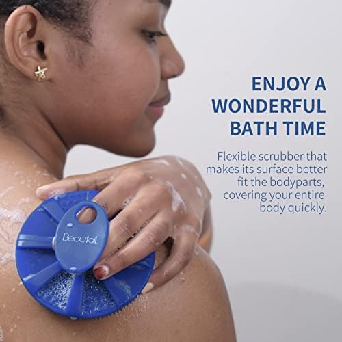 Silicone Body Scrubber, BEAUTAIL Gentle Exfoliating Shower Brush - Image 6