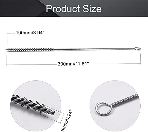 Utoolmart Steel Wire Cleaning Brush, Spiral Power Tube Brush, Steel Wire Tube - Image 2
