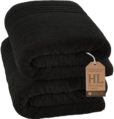 Hawmam Linen Bath Sheets Extra Large, Turkish Cotton, 2 Pack by HawmamLinen