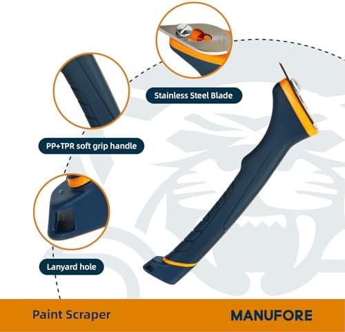 MANUFORE Soft Grip Contour Paint Scraper - Image 2