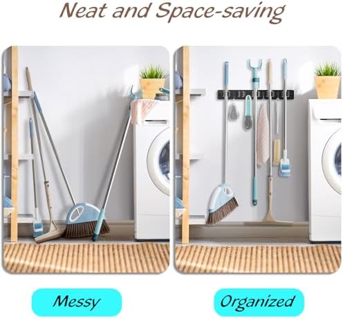 OUTNILI Mop and Broom Holder Wall Mount - Image 3