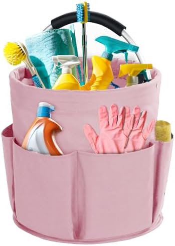 Cleaning Caddy with Handle, Cleaning Supplies Organizer Collapsible Bucket by Bototack