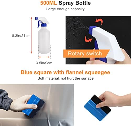 Luxiv Car Window Tint Application Tool Kit, 9P Glass Film Installing Tool - Image 3