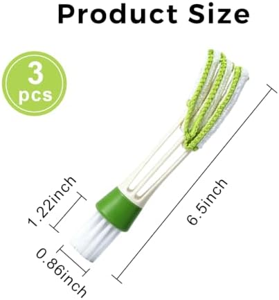 3PCS Mini Duster for Car Air Vent, Double Head for Vent Dashboard Gap - Image 2