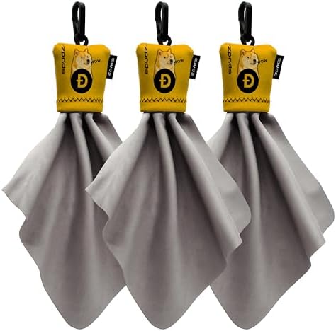 SPUDZ Classic Microfiber Lens Cleaner – Clip-On Pouch, Washable – by SPUDZ