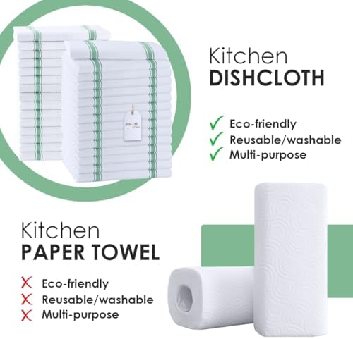 Avalon Kitchen Dish Towels, Cotton Kitchen Towels, 30 Pack - Image 2