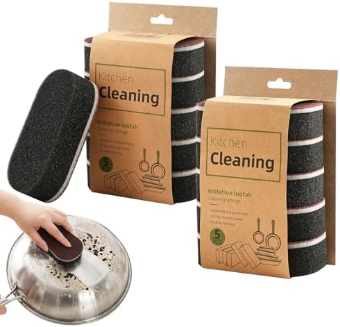 10 Pack Heavy‑Duty Magic Sponge Erasers, Dual‑Sided Scrub Sponges by Unknown