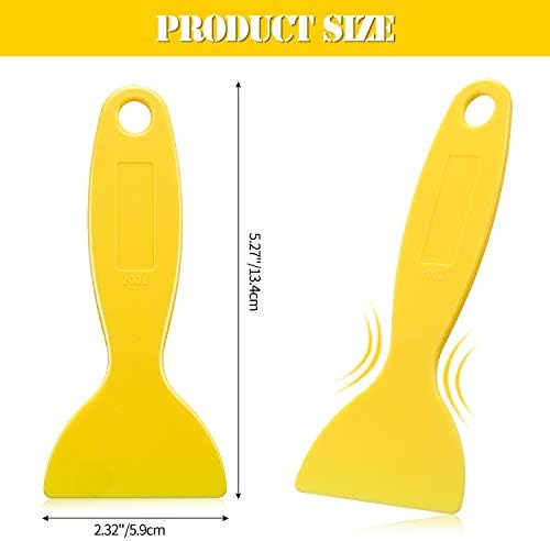 Mudder 12 Pieces Plastic Spatula Putty Knife Scrapers - Image 6