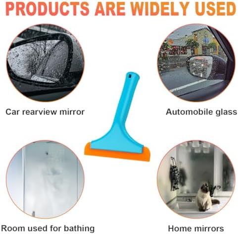 KVAEY 2 PCS Small Silicone Window Squeegee, 5.9 Inch Car Windshield Water Blade - Image 5