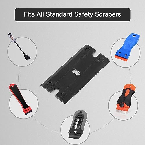 NEWISHTOOL Double Edged Plastic Blades 300 PCS Replacement Blades 1.5-Inch - Image 4