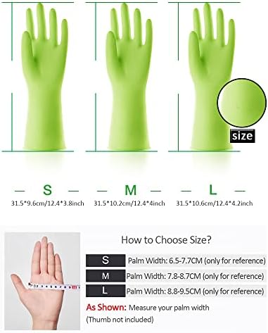 Alimat PluS Rubber Dishwashing Gloves Latex Free, Without Liner - Image 2