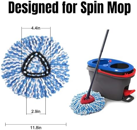 16 Pack Spin Mop Replacement Head Compatible - Image 2