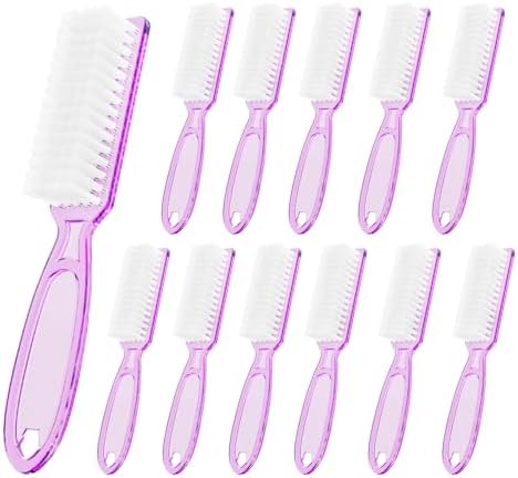 SQULIGT 12 Pcs Handle Grip Cleaning Brushes, Hand Fingernail Nail Scrub by SQULIGT