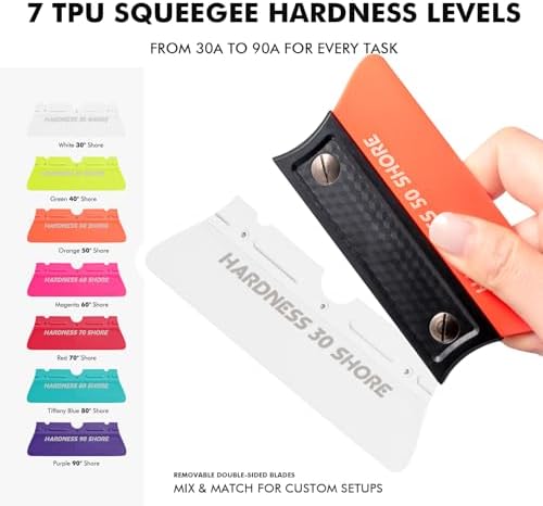 FOSHIO 4-Pack Magnetic Vinyl Wrap Squeegee Kit, 7 Hardness Squeegee - Image 2